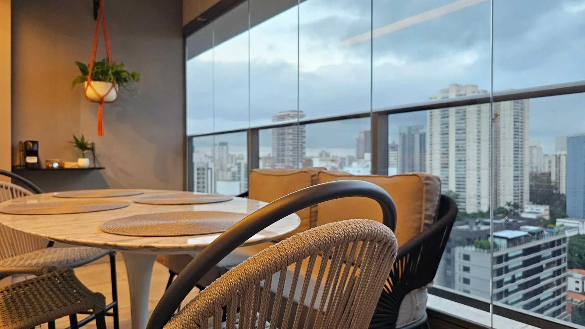 Leque Brooklin - Vista Incrivel, Ar, Wi-Fi E Charme - Perto Da Berrini E Morumbi Shopping Appartement